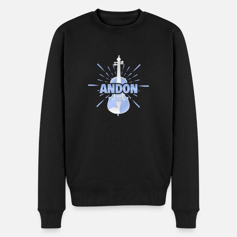 Andon comme prénom - Pull Premium bio Homme - noir