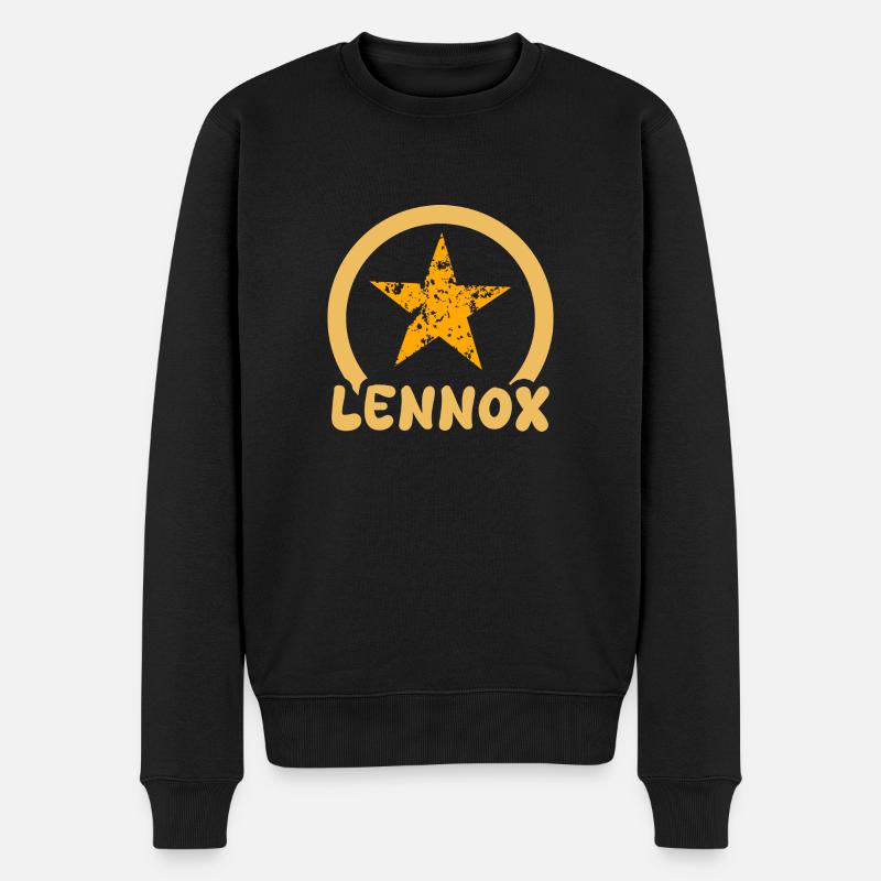 Lennox - Männer Premium Bio Pullover - Schwarz