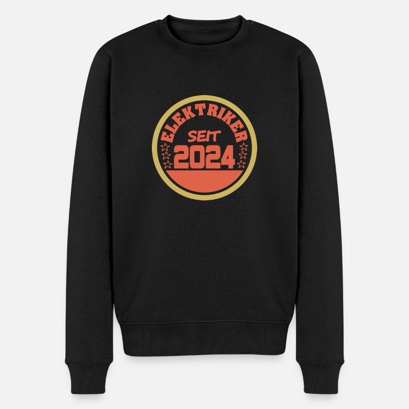 2024 - Männer Premium Bio Pullover - Schwarz