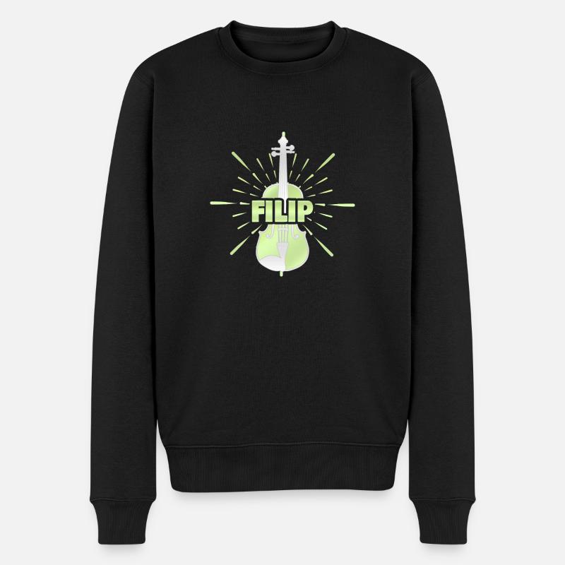 Filip - Pull Premium bio Homme - noir