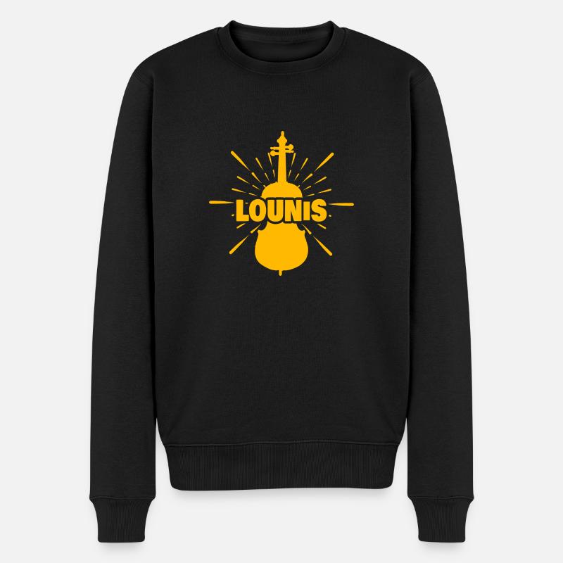 Prénom Lounis - Pull Premium bio Homme - noir