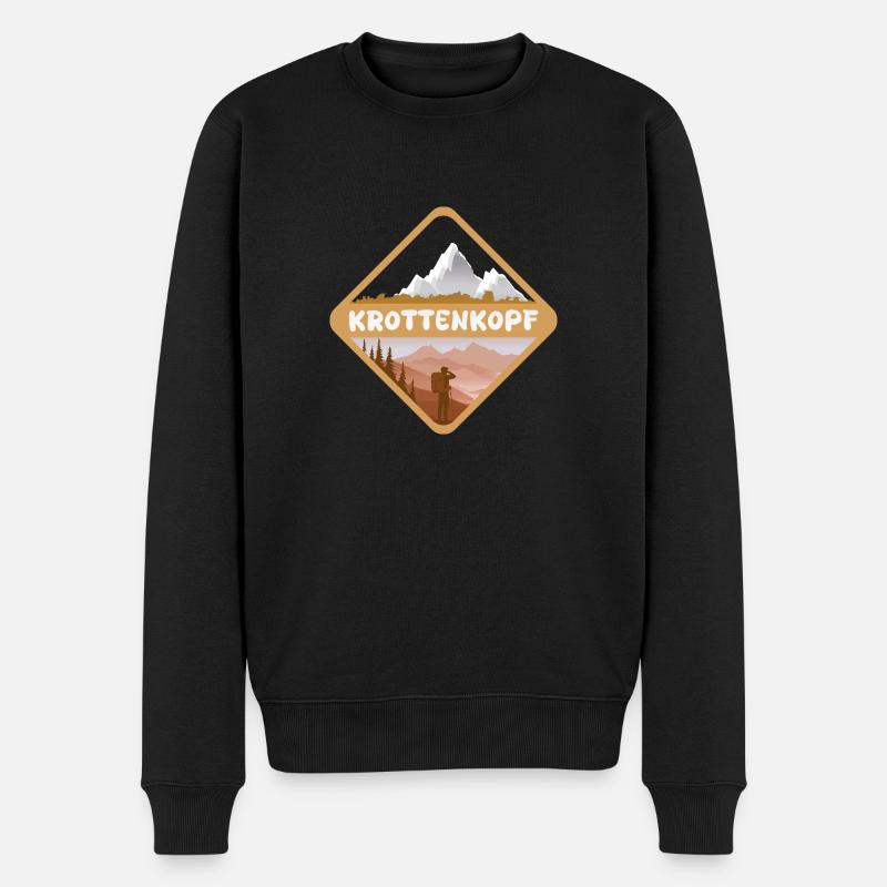 Krottenkopf - Männer Premium Bio Pullover - Schwarz