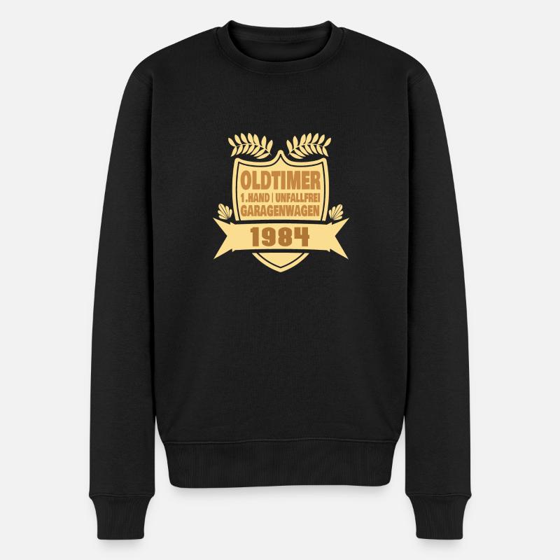 1984 - Männer Premium Bio Pullover - Schwarz