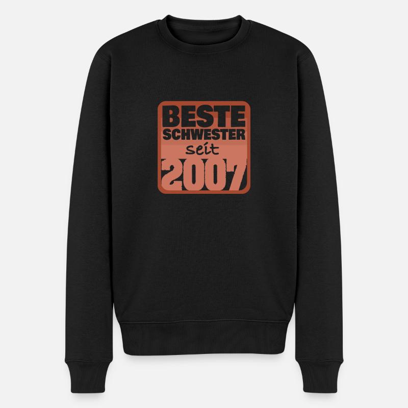 Bruder 2007 - Männer Premium Bio Pullover - Schwarz