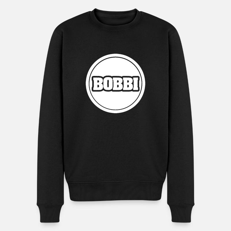 Prénom Bobbi - Pull Premium bio Homme - noir