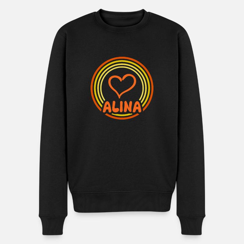 Alina comme nom - Pull Premium bio Homme - noir