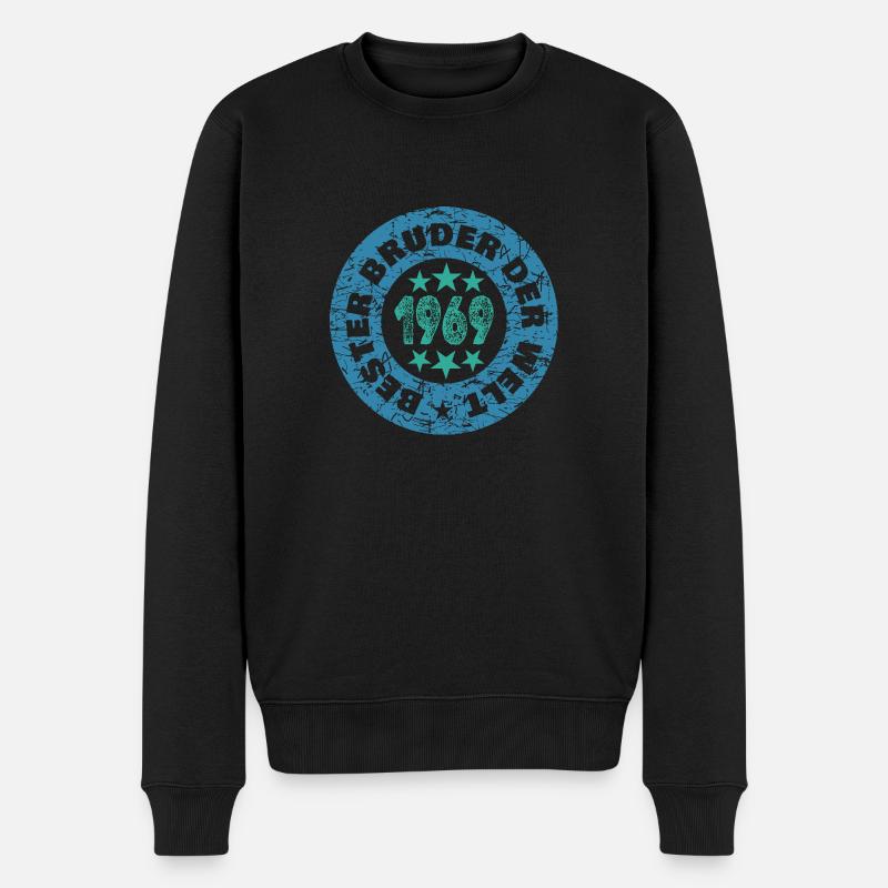 Geschwister 1969 - Männer Premium Bio Pullover - Schwarz