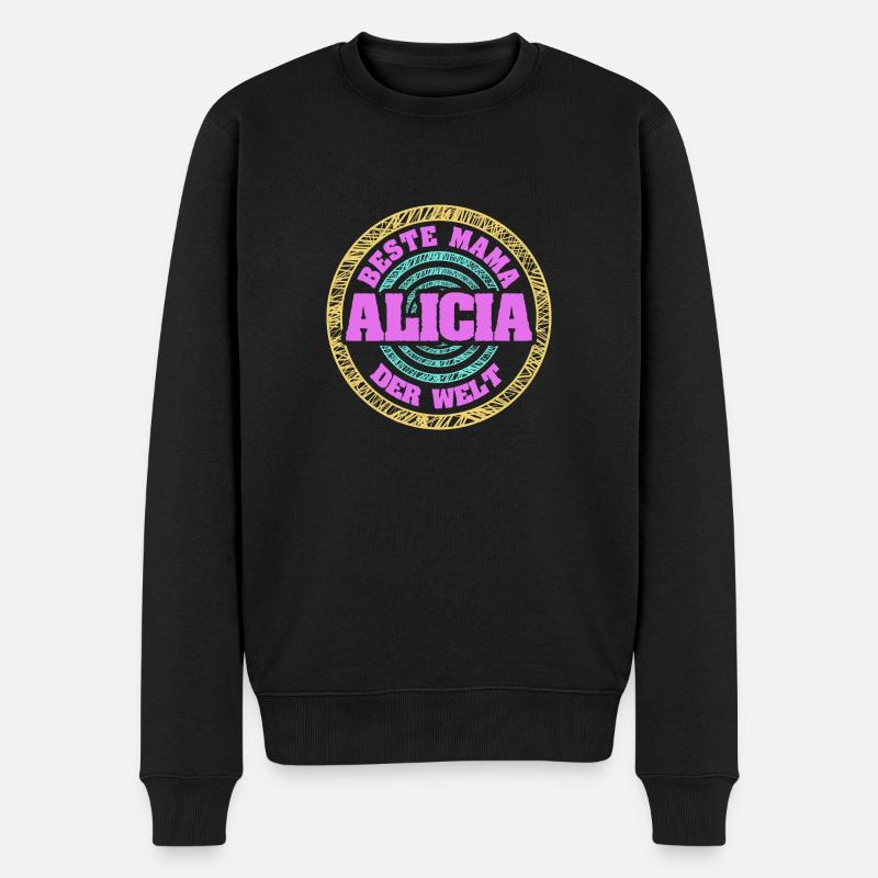 Geschenk für Alicia - Männer Premium Bio Pullover - Schwarz