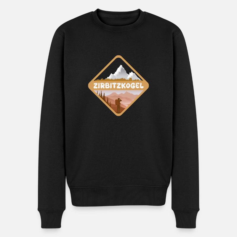 Zirbitzkogel - Männer Premium Bio Pullover - Schwarz