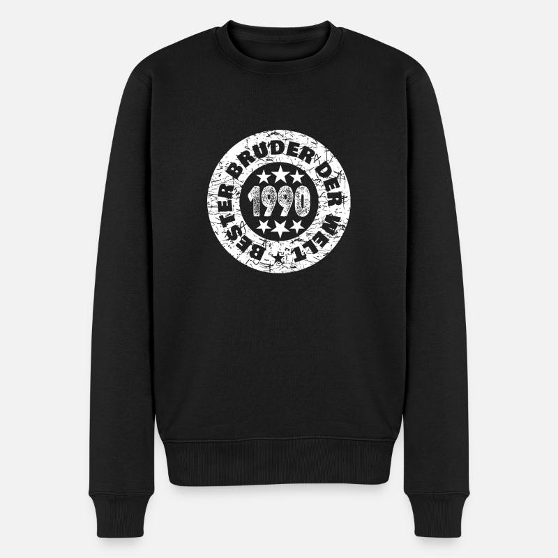 Né en 1990 - Pull Premium bio Homme - noir
