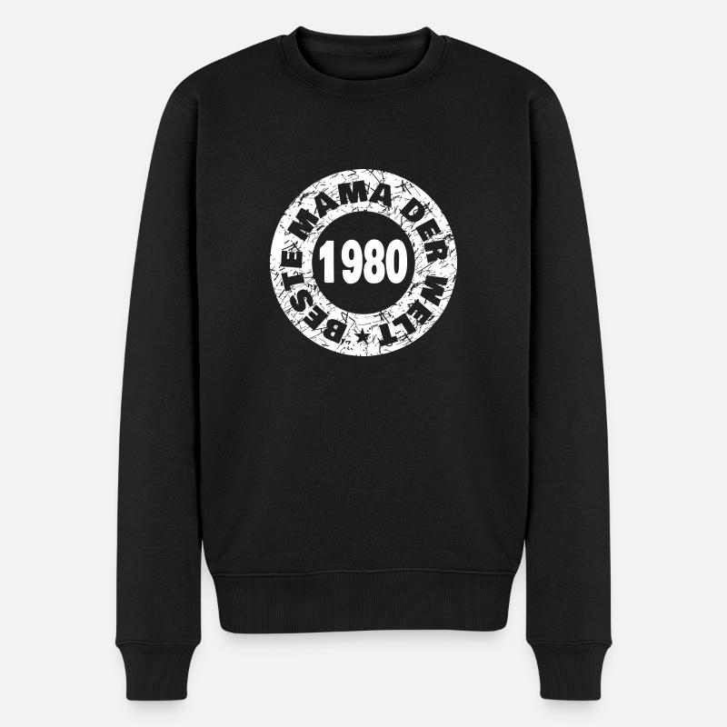 Fête des Mères 1980 - Pull Premium bio Homme - noir