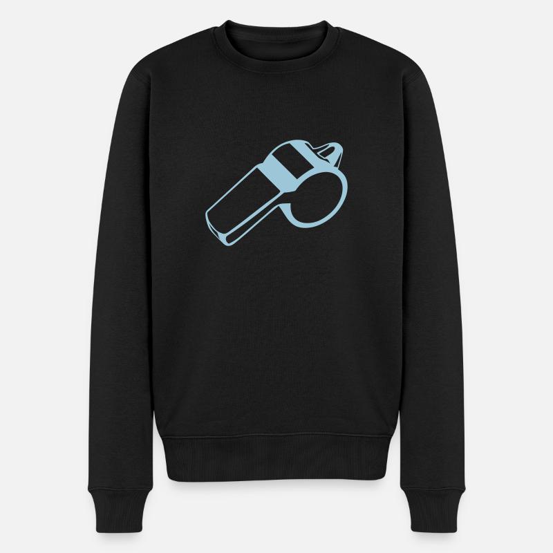 whistle referee whistle 1 - Men's Premium Organic Jumper - black