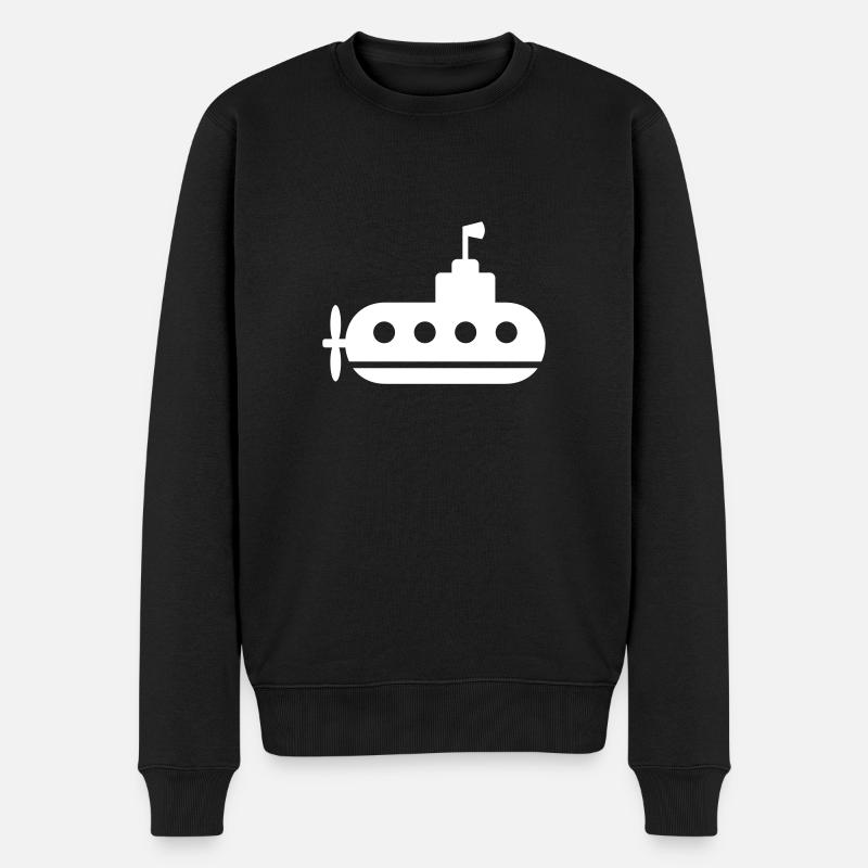 U-Boot - Männer Premium Bio Pullover - Schwarz