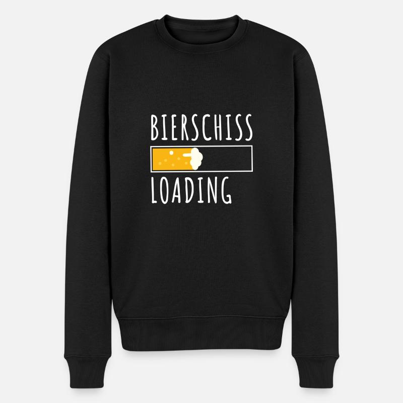 Bierschiss loading - Männer Premium Bio Pullover - Schwarz