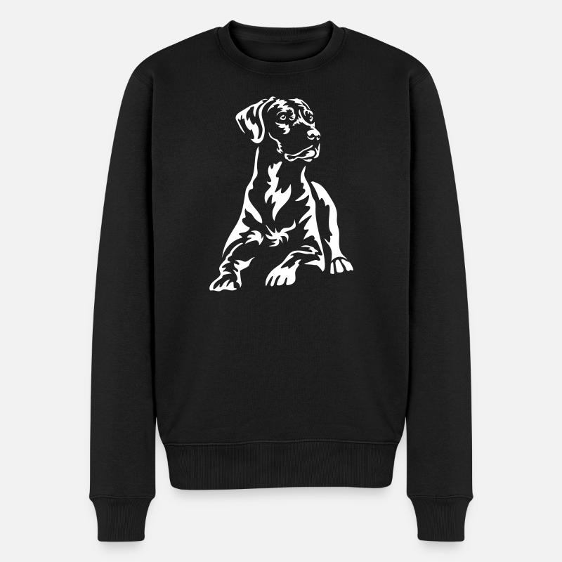 Rhodesian Ridgeback "Black Edition" - Männer Premium Bio Pullover - Schwarz