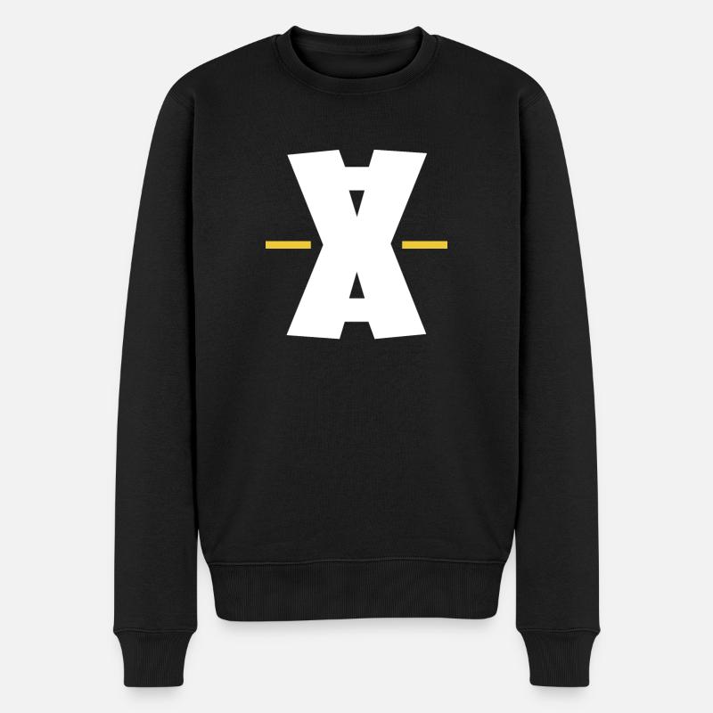 Art numérique Double X dash - Pull Premium bio Homme - noir