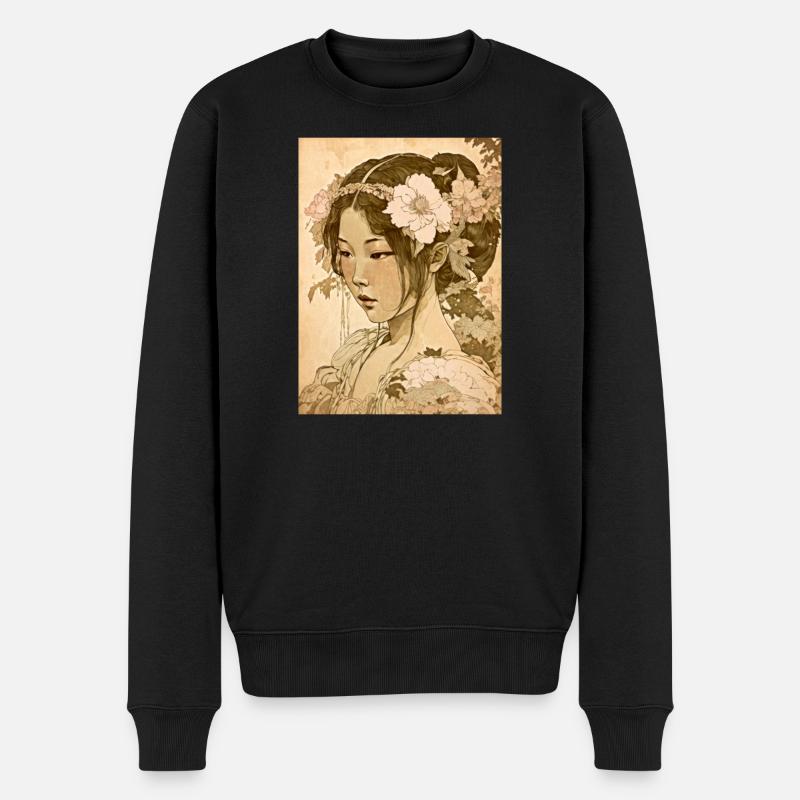 Das Herz Japans 01 - Männer Premium Bio Pullover - Schwarz