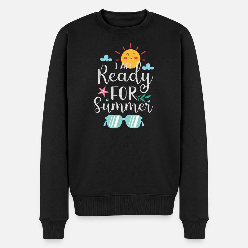 Je suis prêt pour l’été - Pull Premium bio Homme - noir