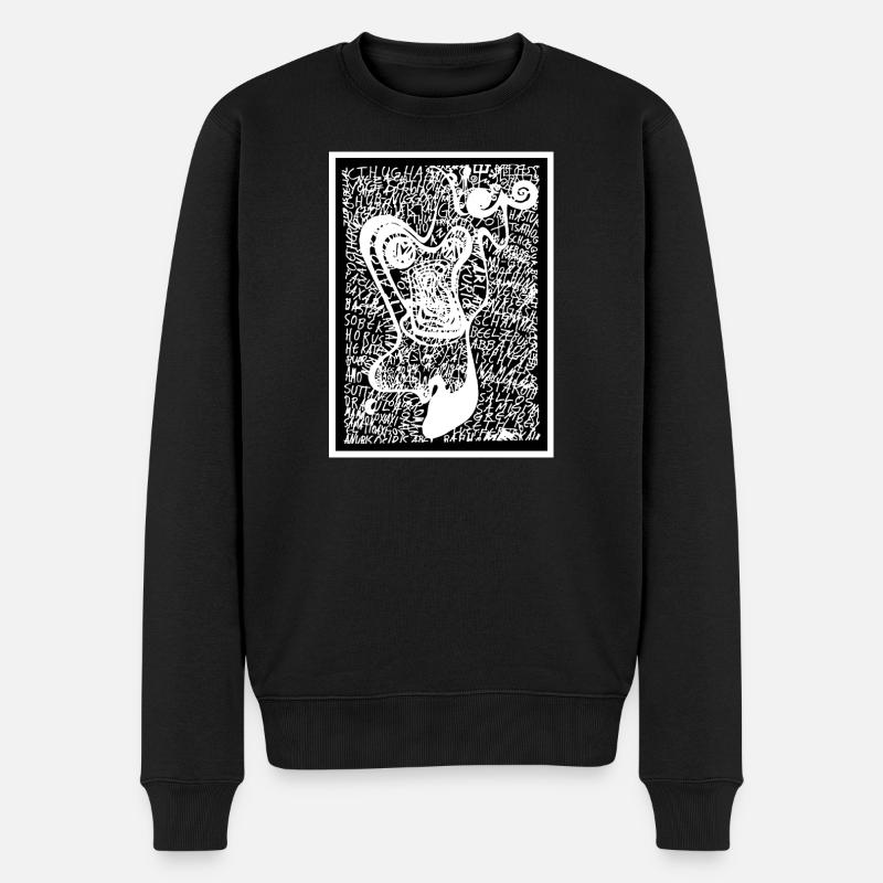 Powerfull Humwawa! - Männer Premium Bio Pullover - Schwarz