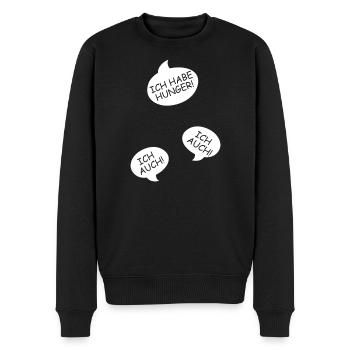 Annonce de la grossesse Maman des triplés Maman - Pull Premium bio Homme - noir - Devant - Nico (187cm)
