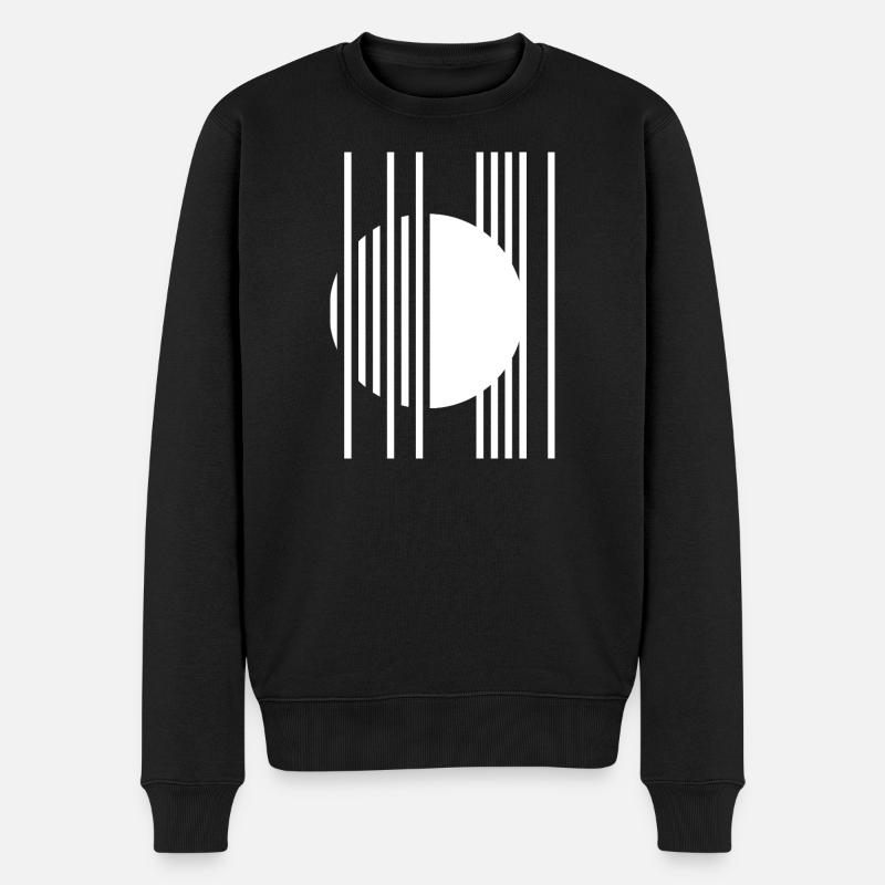 Bandes orbitales circulaires - Pull Premium bio Homme - noir