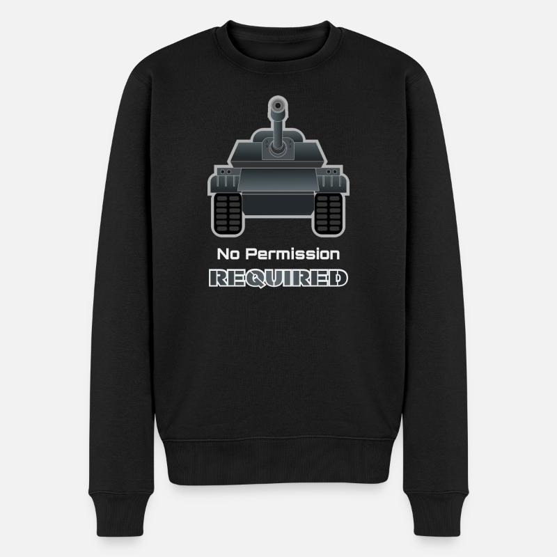 Panzerarmee – Military SymbolTee - Männer Premium Bio Pullover - Schwarz