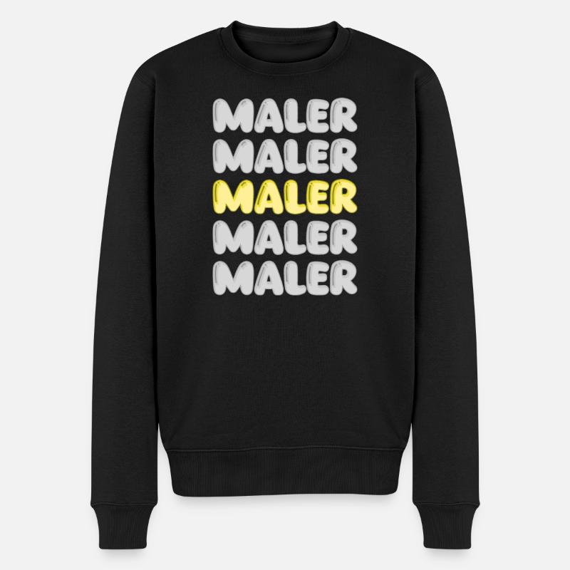 Beruf Maler - Männer Premium Bio Pullover - Schwarz
