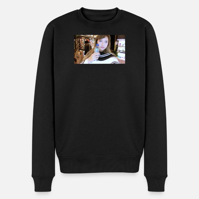 Portrait d’un modèle au musée - Pull Premium bio Homme - noir