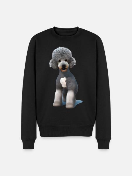 Bedlington Terrier - Men's Premium Organic Jumper - black