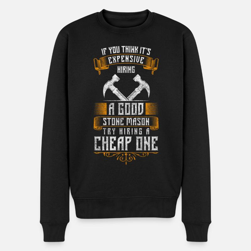 Bildhauer Hobby Handwerk Tradition - Männer Premium Bio Pullover - Schwarz