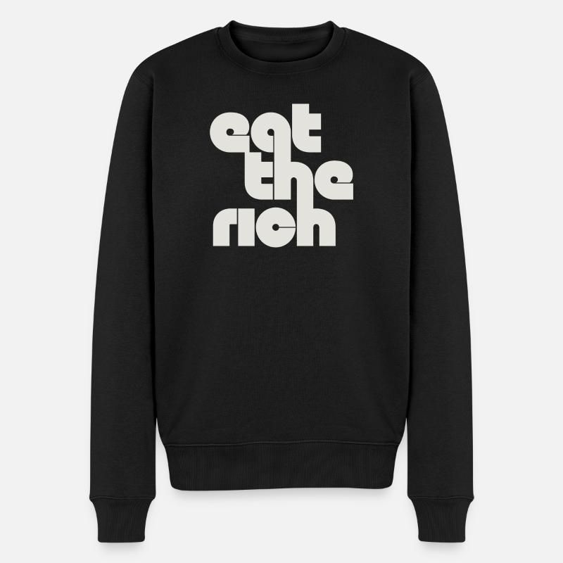 Mangez les riches - Pull Premium bio Homme - noir