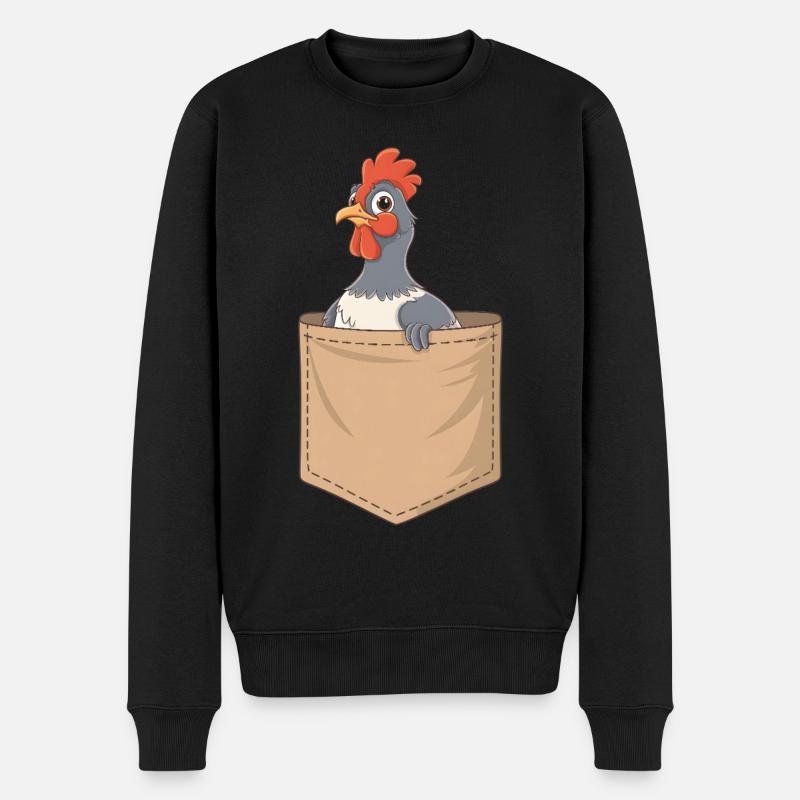 Auerhahn - Männer Premium Bio Pullover - Schwarz