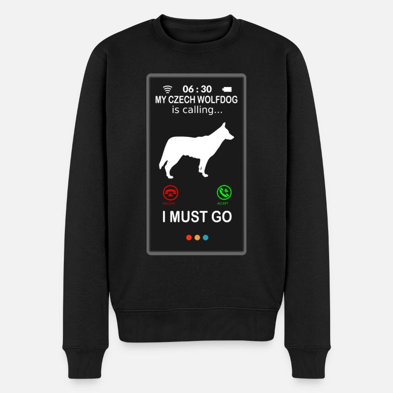Appels tchèques czech Wolfhound - Pull Premium bio Homme - noir