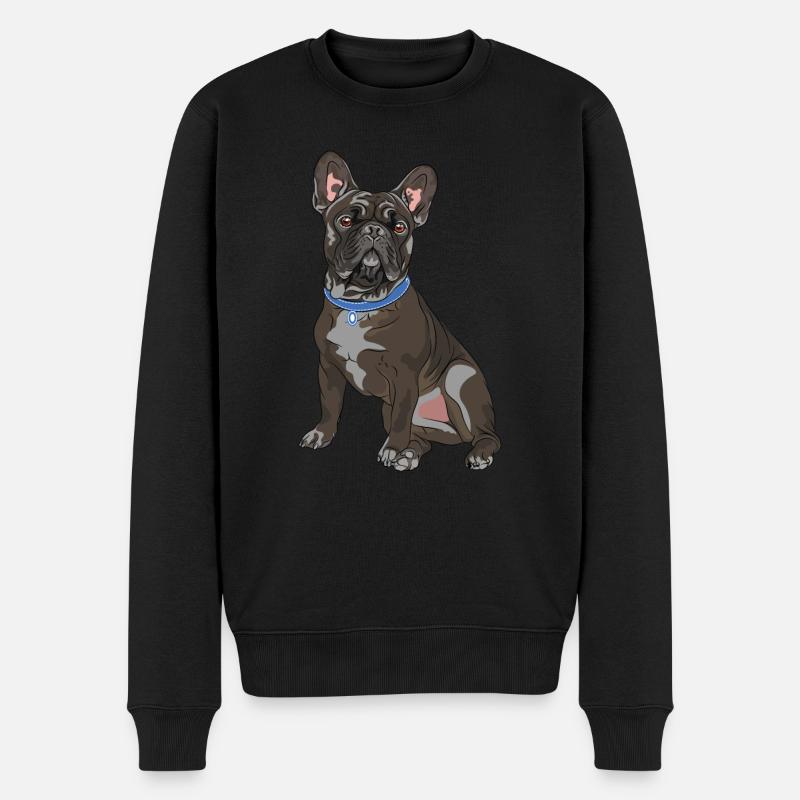Bouledogue française cadeau chiens - Pull Premium bio Homme - noir