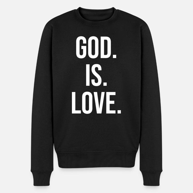 Dieu est amour - Pull Premium bio Homme - noir