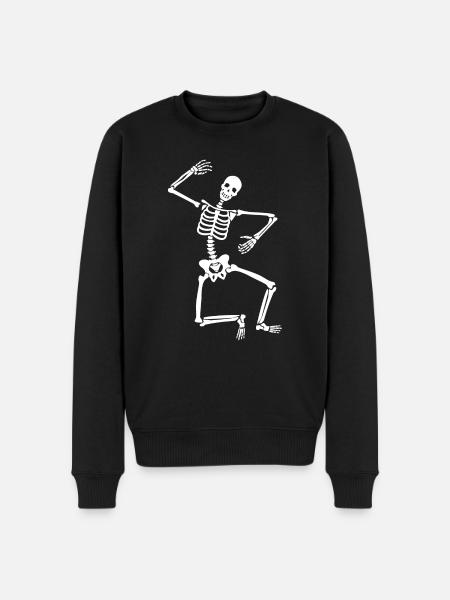 Squelette Danse Halloween - Pull Premium bio Homme - noir