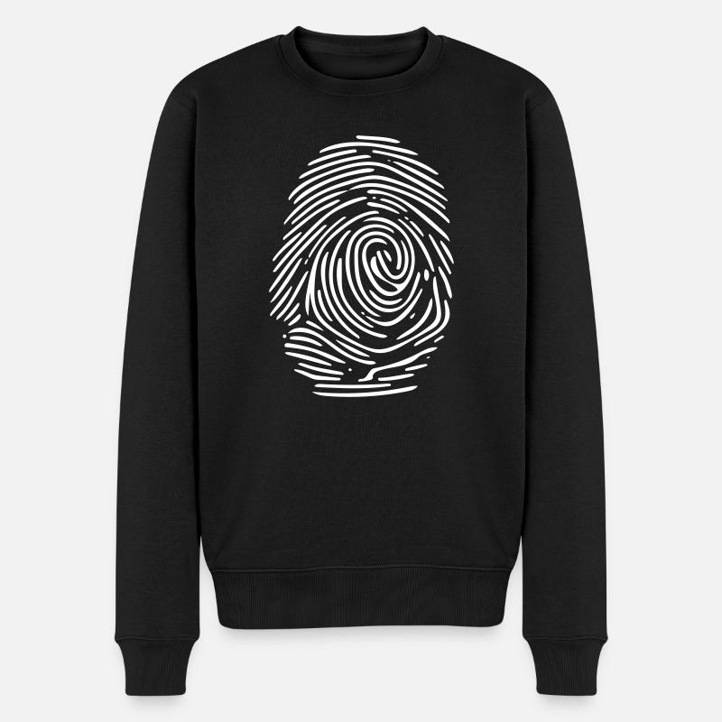 Biologie Vector Empreinte digitale - Pull Premium bio Homme - noir
