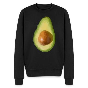 Avocado - Männer Premium Bio Pullover - Schwarz - Vorne - Nico (187cm)