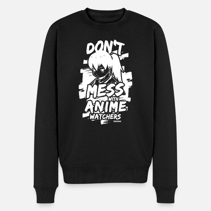 J’adore l’anime - Pull Premium bio Homme - noir