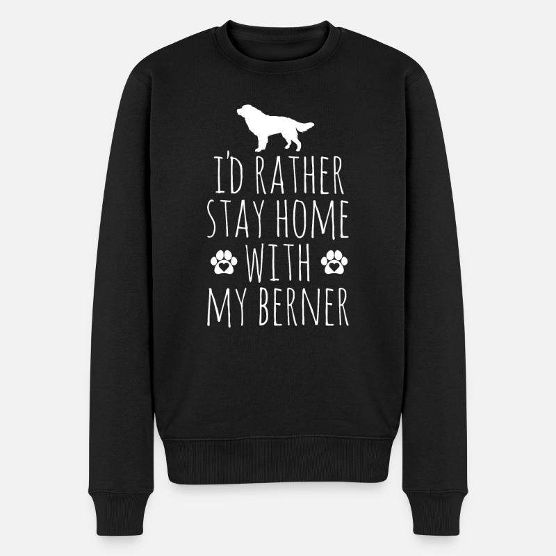 Berner Sennenhund - Männer Premium Bio Pullover - Schwarz