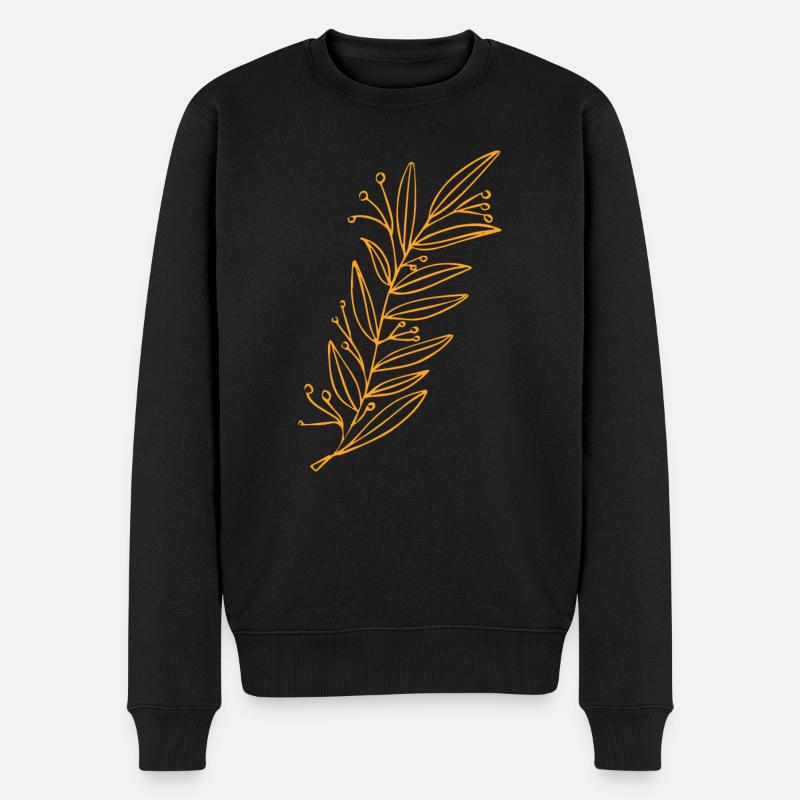 Flower Flower Plant - Pull Premium bio Homme - noir