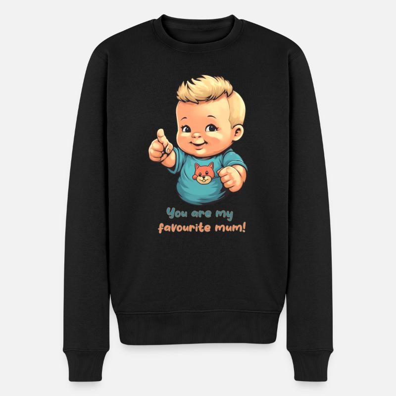 Tu es ma maman préférée! - Pull Premium bio Homme - noir