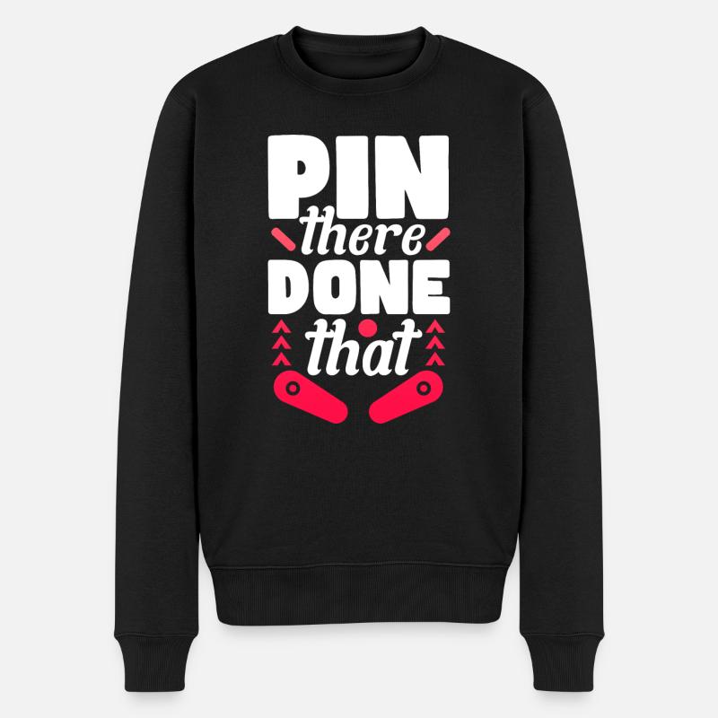 Pin there Done that - Männer Premium Bio Pullover - Schwarz