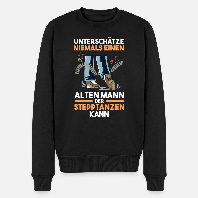 Tänzer Stepptanz - Männer Premium Bio Pullover - Schwarz