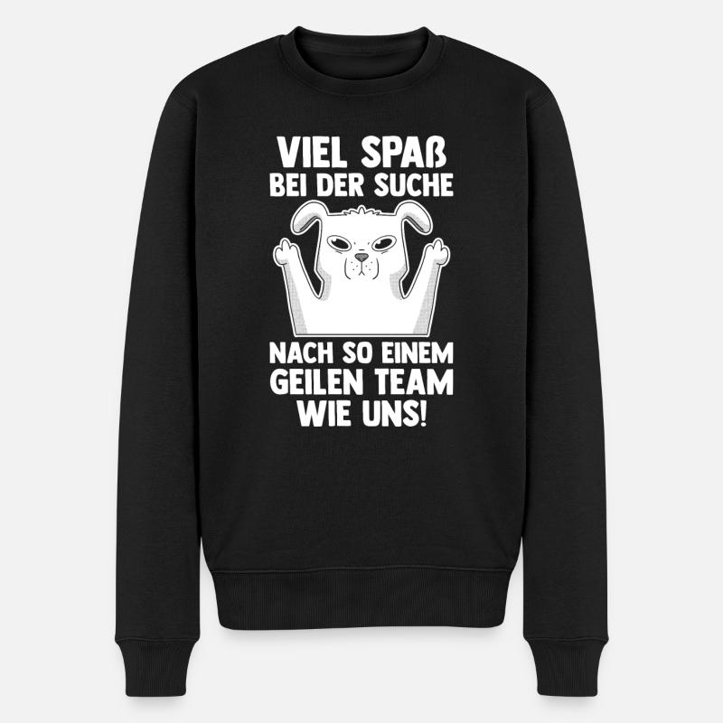Jobwechsel Arbeit Büro Kollegen Abschiedsgeschenk - Männer Premium Bio Pullover - Schwarz
