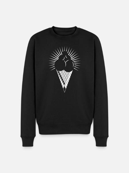 Eis - Männer Premium Bio Pullover - Schwarz