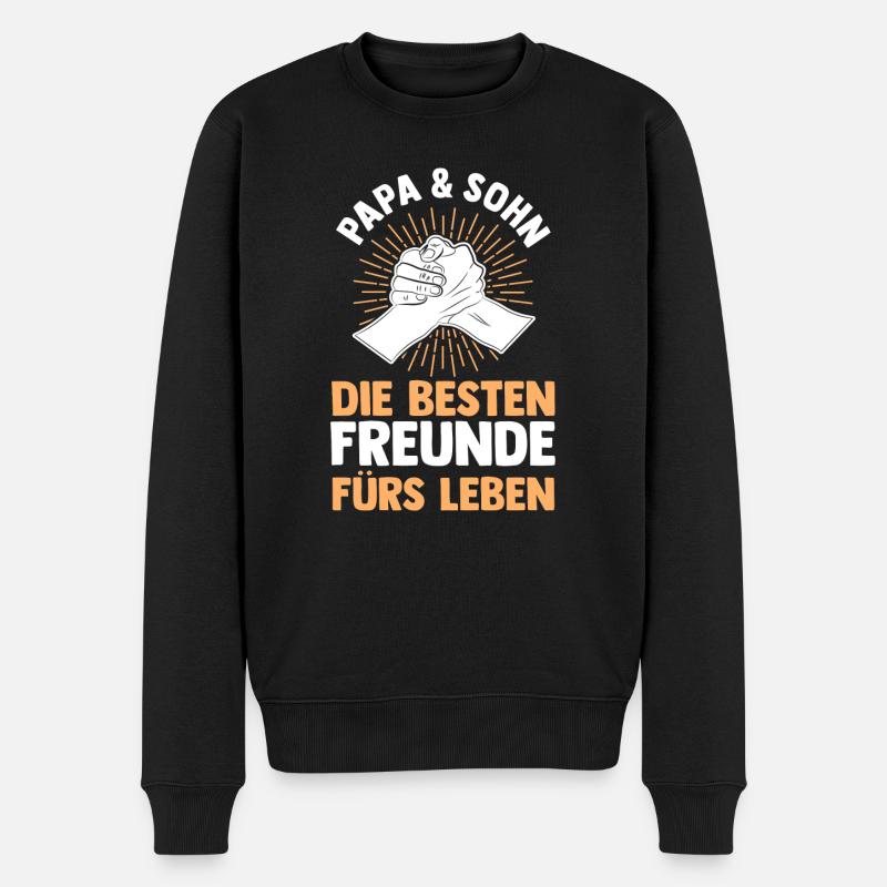 Papa et fils - Pull Premium bio Homme - noir