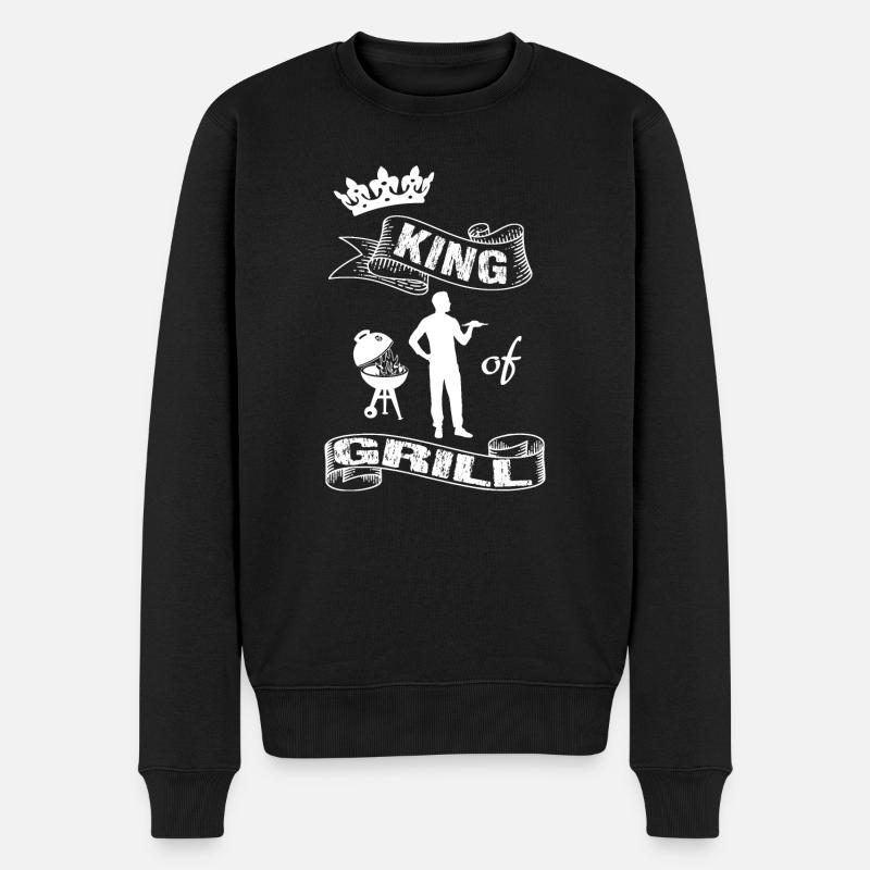 Barbecue - Pull Premium bio Homme - noir