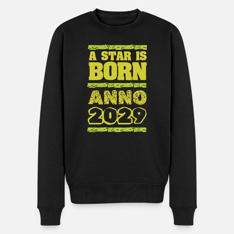 2029 - Männer Premium Bio Pullover - Schwarz