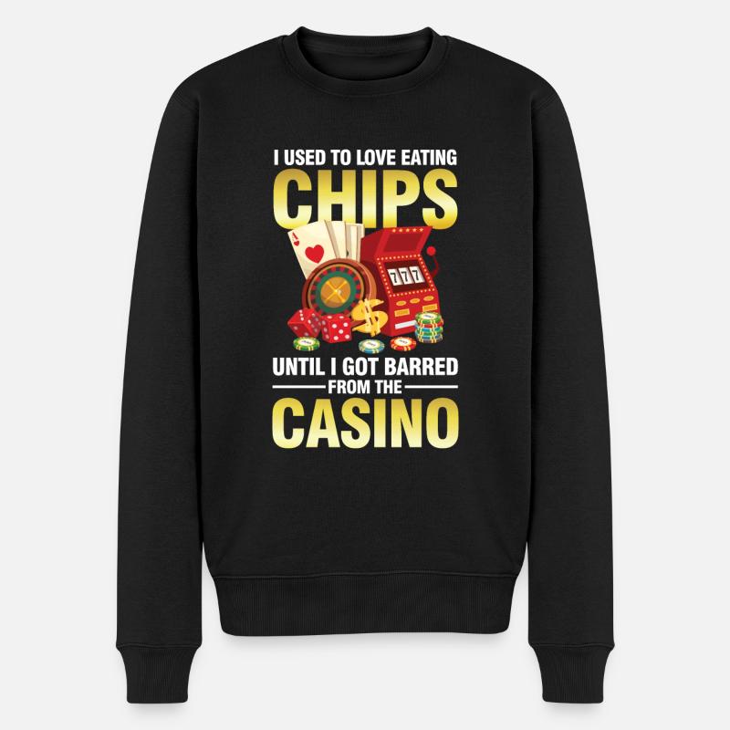 I Used To Love Eating Chip - Männer Premium Bio Pullover - Schwarz